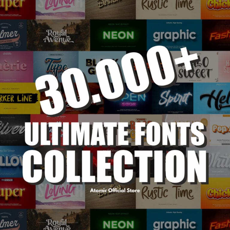 Get Discover 30,000+ Unique Fonts in One Easy Bundle