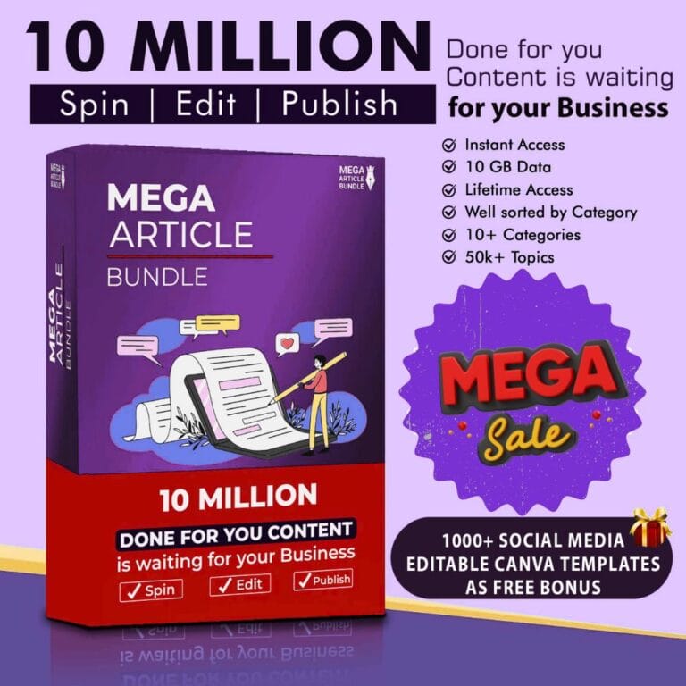 Unlock 1 Crore Pre-Written Articles for Your Website