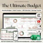 Ultimate Annual Budget Spreadsheet Excel Google Sheets