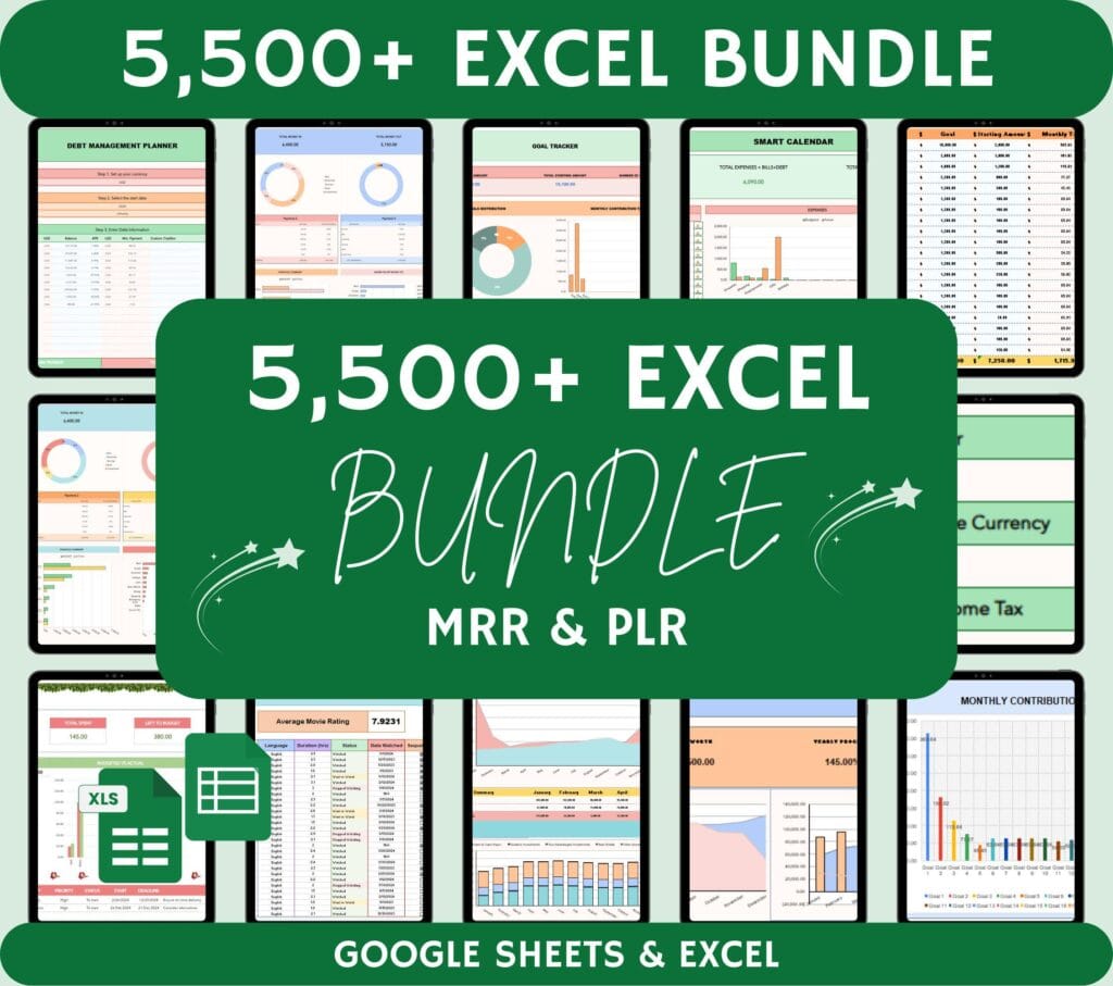 Excel Templates Bundle Your Path to Better Projects