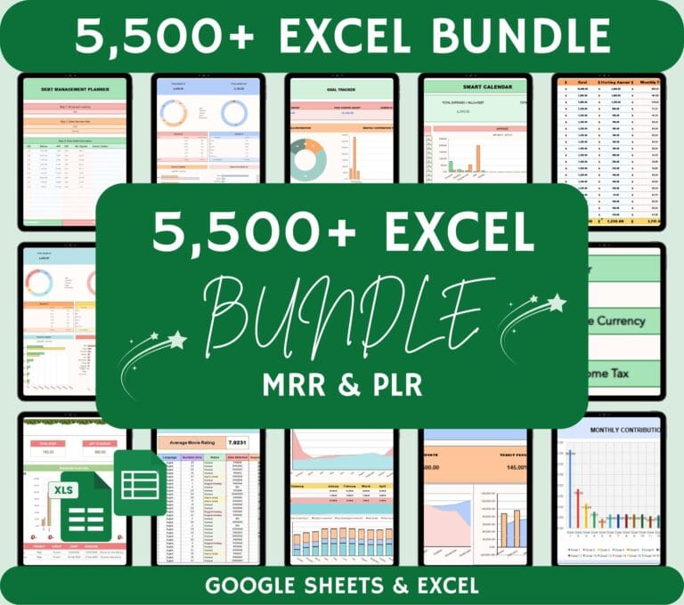 Excel Templates Bundle Your Path to Better Projects