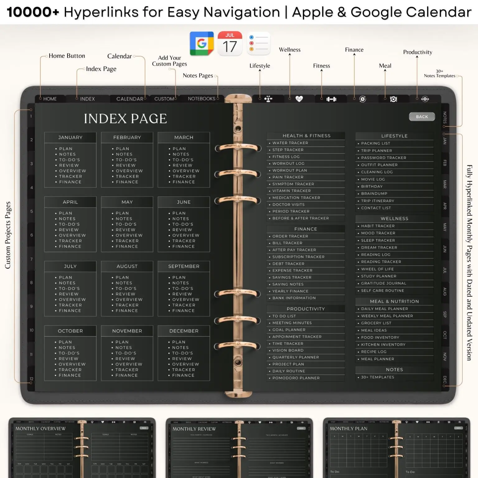 Ultimate Digital Planner 2025-2026 | Dark Mode for Your Life