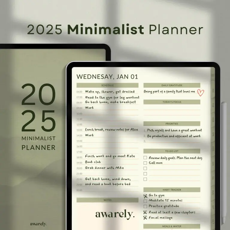 Simple 2025 Digital Planner for Your iPad
