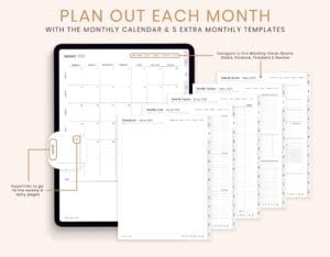 2025 Digital Planner for iPad - Hyperlinked & Dated for GoodNotes - Image 2