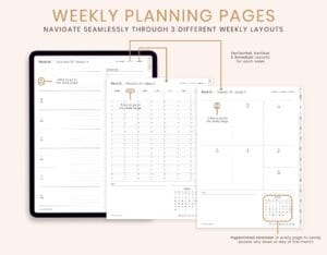 2025 Digital Planner for iPad - Hyperlinked & Dated for GoodNotes - Image 4