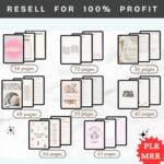 Canva Template Bundle 15000+ Pages, 200 Canva PLR Templates, Planners, Journals, Trackers,Printable - Image 6