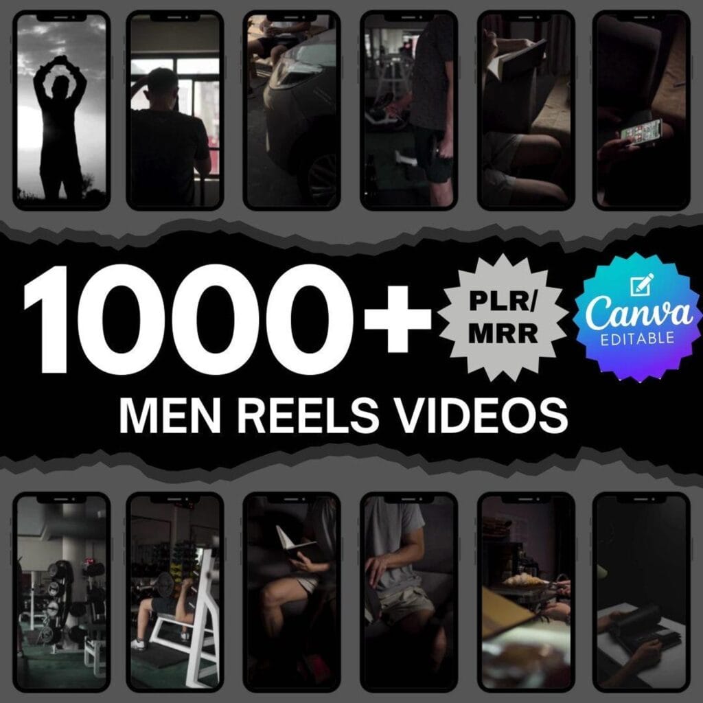 Men Dark Aesthetic Faceless Reels bundle