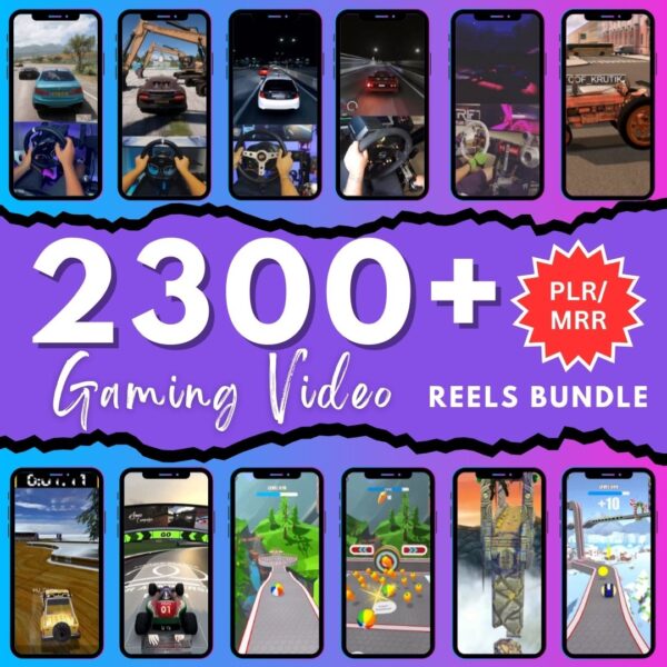 2300 Gaming Video bundle Minecraft, GTA 5, Rocket League, Subway Surfers, BeamNG & More | Reels, Shorts, TikTok | Background Mobile Gameplay