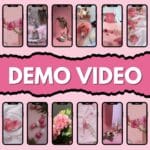 600 Pink Aesthetic Faceless Reels, Pink MRR Photo Post, Faceless Digital Marketing, Master Resell Rights, MRR/PLR, Canva Reels Bundle - Image 2