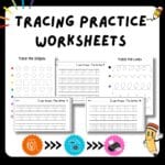 Kids Preschool Kindergarten Learning Bundle | 600+ Pages | Printable Activity Worksheets | Coloring | Dot To Dot | Tracing | Alphabet | Math - Image 3