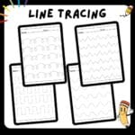 200 Preschool Line Tracing Worksheets Bundle, Line Trace Page Printable, Homeschool book,Kindergarten Curriculum Learning,Pre Handwriting - Image 4