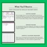 Budget Planner Excel Templates Monthly Budget Spreadsheet Paycheck Budget Tracker Excel Weekly Budget Template Bi Weekly Budget Debt - Image 4