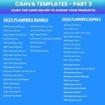 7600 Done For You PLR MRR Digital Products Bundle, Canva Templates, 2025 2026 Digital Printable Planners ,Journals, Trackers, Resell Rights - Image 5