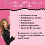 600 Pink Aesthetic Faceless Reels, Pink MRR Photo Post, Faceless Digital Marketing, Master Resell Rights, MRR/PLR, Canva Reels Bundle - Image 8