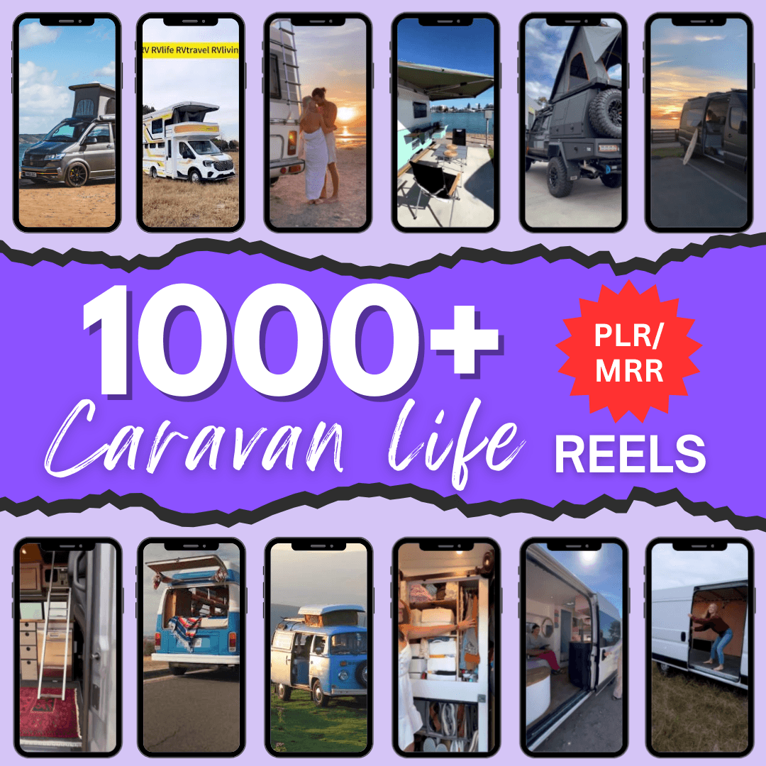 1000+ Caravan Life Reels Bundle | Ultimate Van Life Video Bundle | TikTok  Instagram Faceless Reels | MRR / PLR Digital Marketing - Image 1